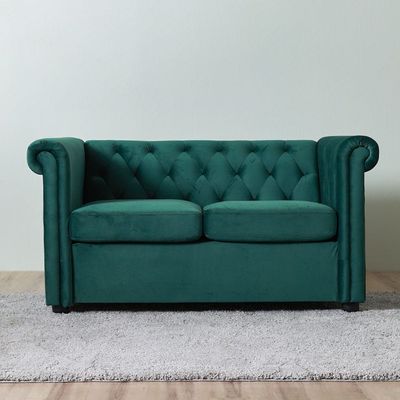 Chester 3 + 2 Fabric Sofa Set - Green