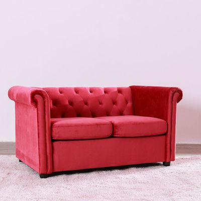 Chester 3 + 2 Fabric Sofa Set - Red