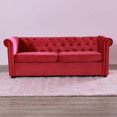 Chester 3 + 2 Fabric Sofa Set - Red