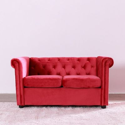 Chester 3 + 2 Fabric Sofa Set - Red