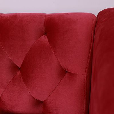 Chester 3 + 2 Fabric Sofa Set - Red