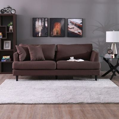 Renz 3+2 Fabric Sofa Set - Brown