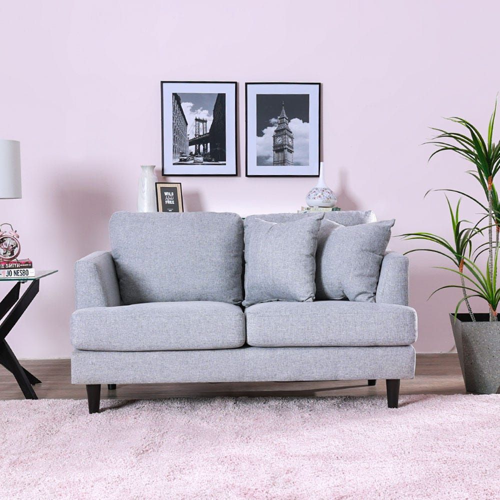 Light grey 2 seater outlet sofa