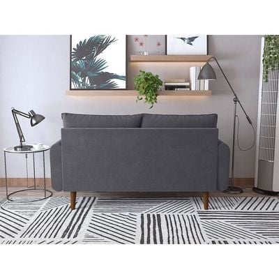 Arman Two Seater Fabric Sofa - Grey