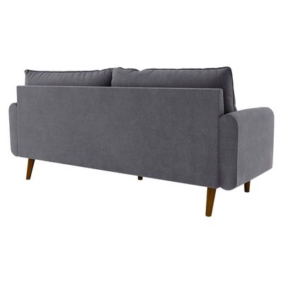 Arman Three Seater Fabric Sofa - Grey