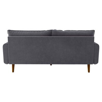 Arman Three Seater Fabric Sofa - Grey