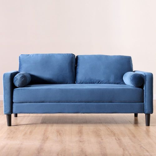 أريكة قماشية بثلاثة مقاعد من موجن - أزرق داكن