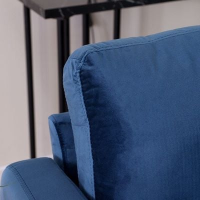 Mugen 2 Seater Fabric Sofa - Deep Blue