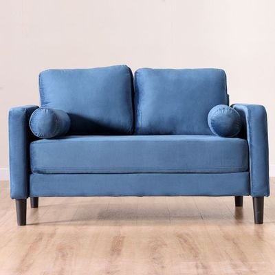 Mugen 2 Seater Fabric Sofa - Deep Blue