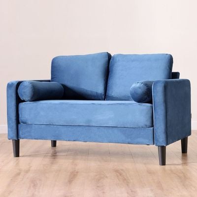 Mugen 2 Seater Fabric Sofa - Deep Blue