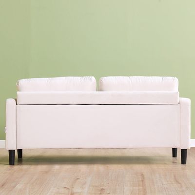 Mugen 3-Seater Fabric Sofa - Cream