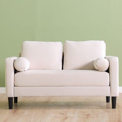 Mugen 2 Seater Fabric Sofa - Cream