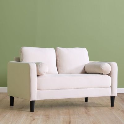 Mugen 2 Seater Fabric Sofa - Cream