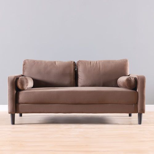 Mugen 3-Seater Fabric Sofa - Brown