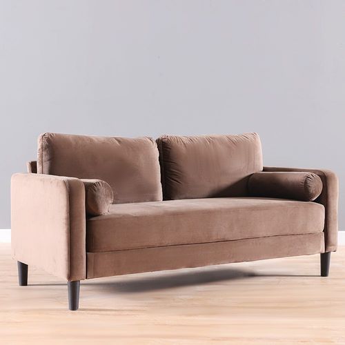 Mugen 3-Seater Fabric Sofa - Brown