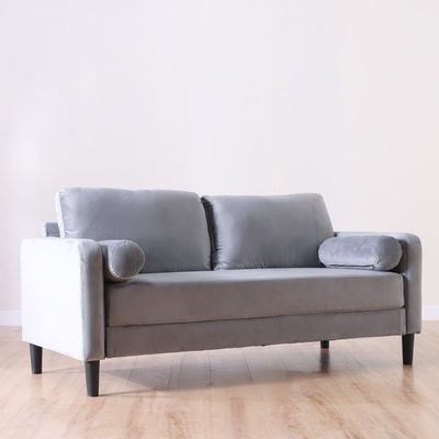 Mugen 3-Seater Fabric Sofa - Cool Grey