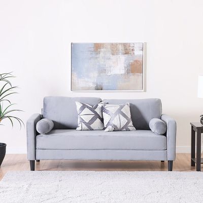 Mugen 3-Seater Fabric Sofa - Cool Grey