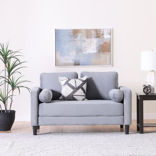 Mugen 2 Seater Fabric Sofa - Cool Grey