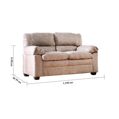 Empress 3+2 Seater Fabric Sofa Set - Light Brown