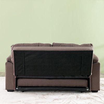 Balmond 3 Seater Fabric Sofa Bed - Brown