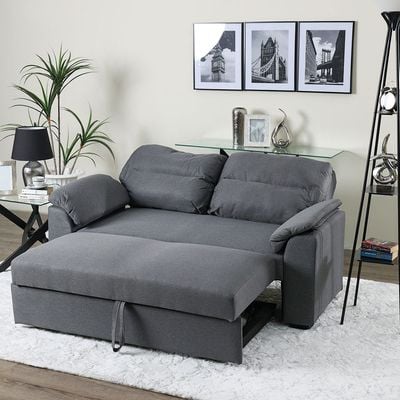 Balmond 3 Seater Air Leather Sofabed - Grey