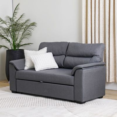 Balmond 3 Seater Fabric Sofa Bed - Grey