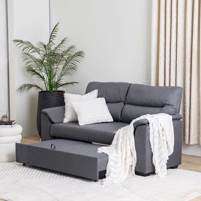 Balmond 3 Seater Fabric Sofa Bed - Grey