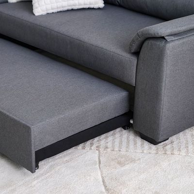 Balmond 3 Seater Fabric Sofa Bed - Grey