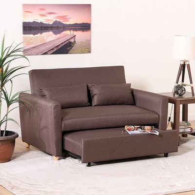 Alpha 2-Seater Fabric Sofa Bed