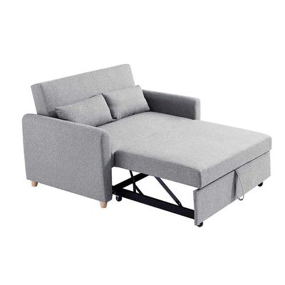 Alpha 2 Seater Fabric Sofabed - Grey