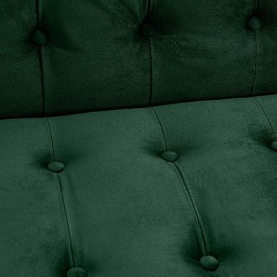 كلاودي - أريكة سرير قماش 3 مقاعد - أخضر