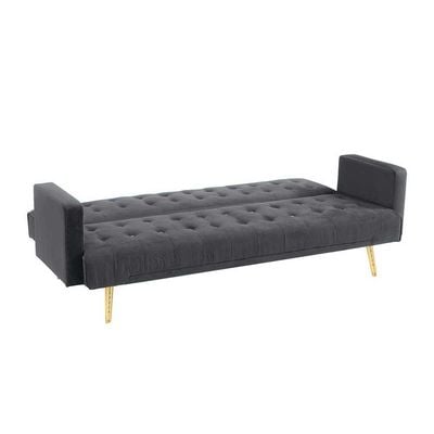 Claude 3 Seater Fabric Sofa Bed - Grey