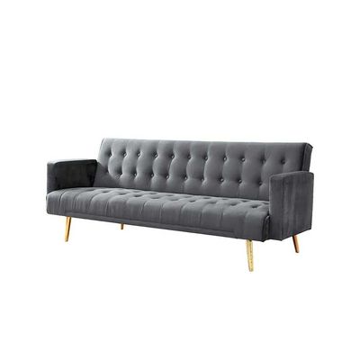 Claude 3 Seater Fabric Sofa Bed - Grey