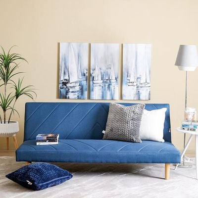 Eudora 3-Seater Fabric Sofa Bed