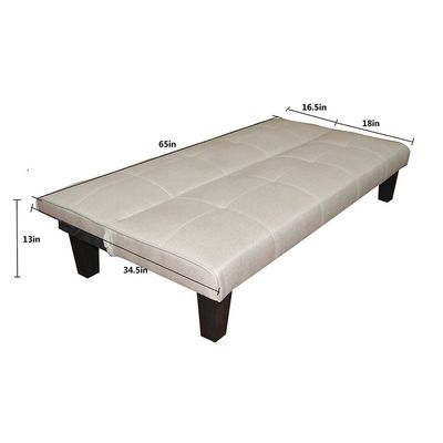 Alonzo Fabric Sofa Bed - Cream