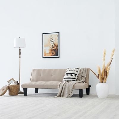 ألونزو - أريكة سرير قماش - كريمي
