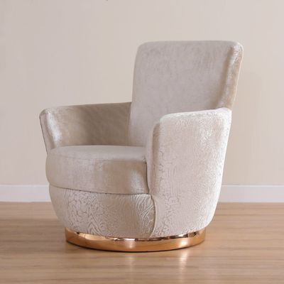 Bonita 1 Seater Fabric Sofa-Golden