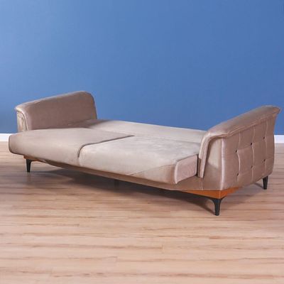 Flora 3-Seater Fabric Sofa Bed