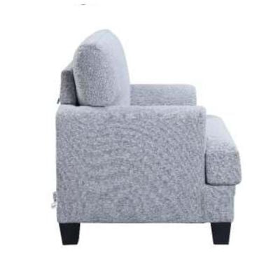 Dahlia One Seater Fabric Sofa-Light Grey