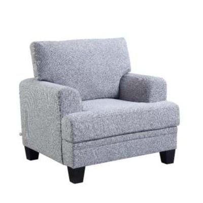 Dahlia One Seater Fabric Sofa-Light Grey