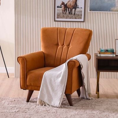 Monde 3+2+1 Seater Fabric Sofa Set-Caramel