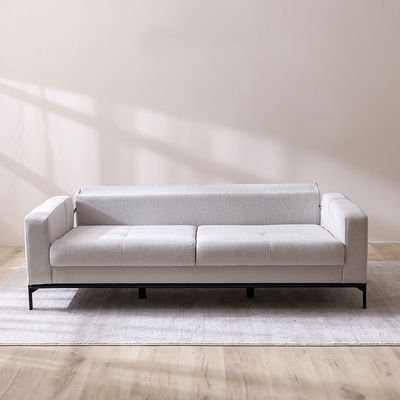 Form 3+1+1 Seater Fabric Sofa Set-Beige