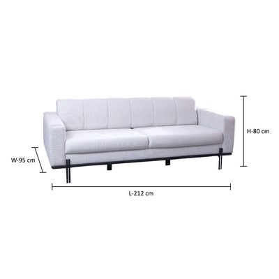 Form 3-Seater Fabric Sofa