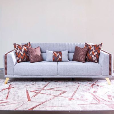 Roma 3-Seater Fabric Sofa