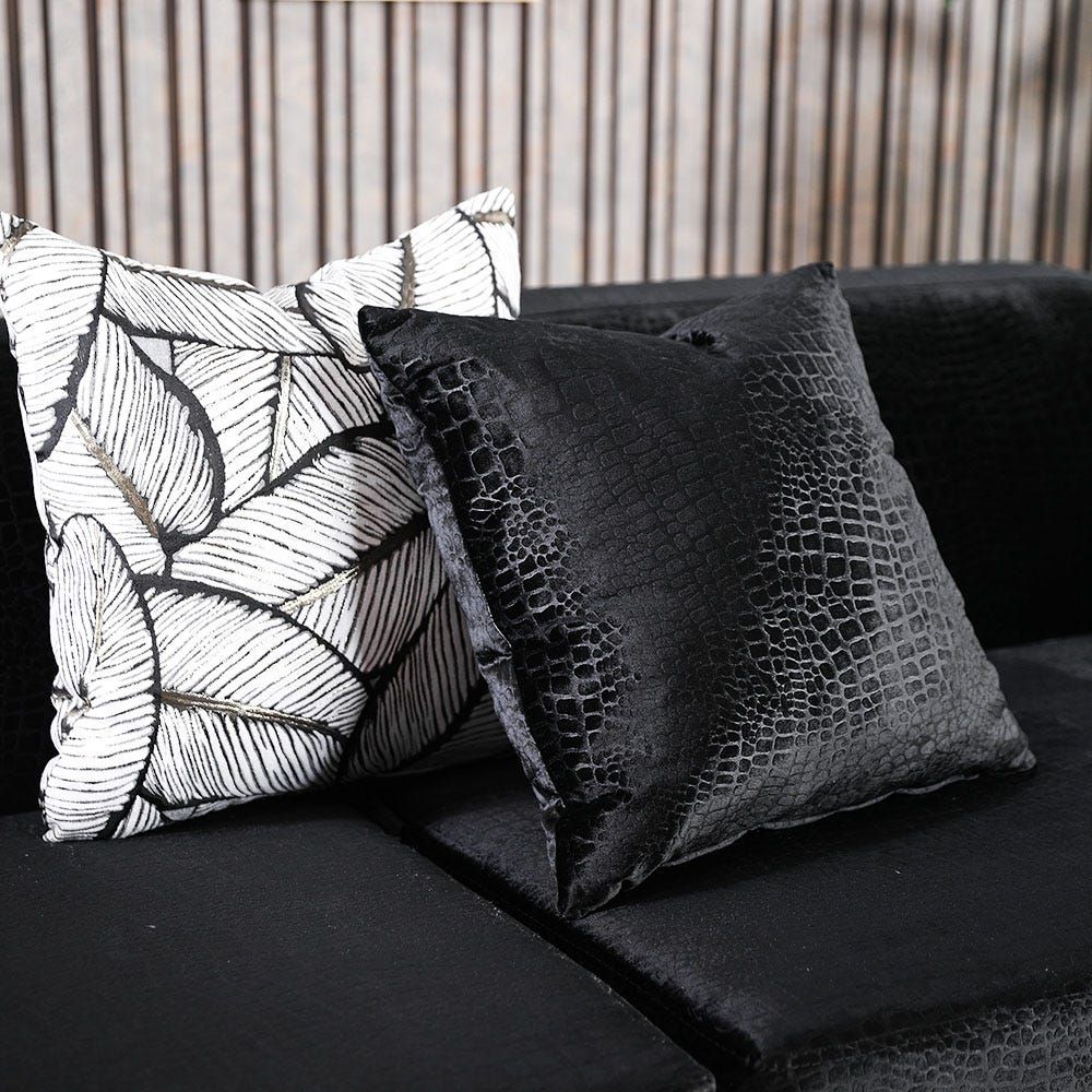 Pillows for hot sale black sofa