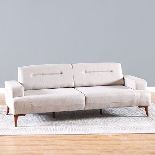 Sude 3+1 Seater Fabric Sofa Set-Warm Grey
