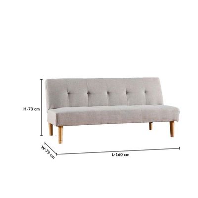 Khan 3-Seater Fabric Sofa Bed