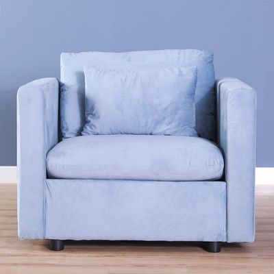 Gazini Fabric Sofa Set-Blue