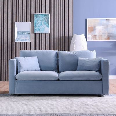 Gazini Fabric Sofa Set-Blue