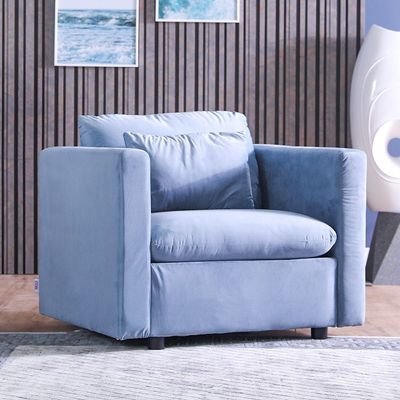 Gazini Fabric Sofa Set-Blue